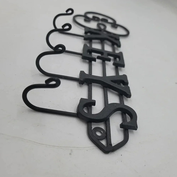 Key Holder Wall Rack Hooks Organizer Mail Mount Hanger Mount Metal Entryway 13" - Picture 6 of 7